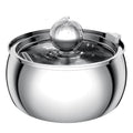 304 Stainless Steel Pet Water Fountain 4L/135 Oz with Faucet Silent Filter Automatic Dog Water Fountain Live Water Circulation